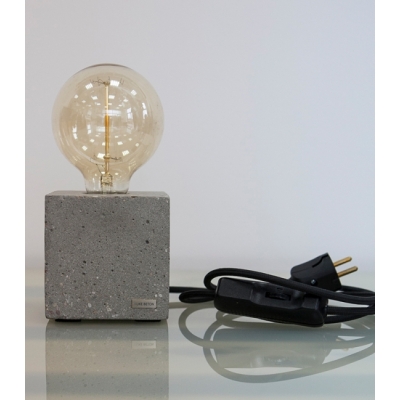 Lampa Betonowa Edison Cube 10 I like beton
